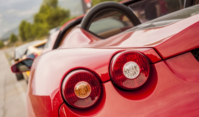 Back of the Ferrari 