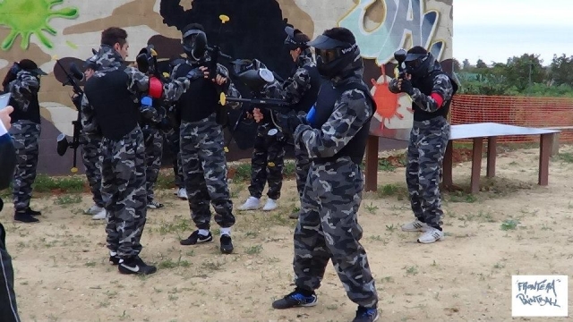 Preparados para el paintball