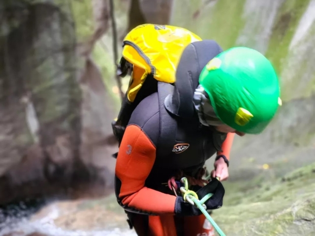 Cours de canyoning 