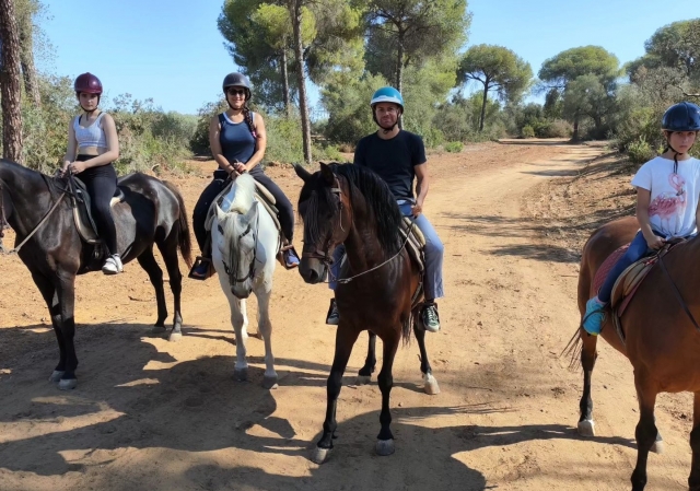 Cabalga a lomos de un caballo por Doñana