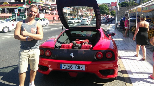 Motor del Ferrari