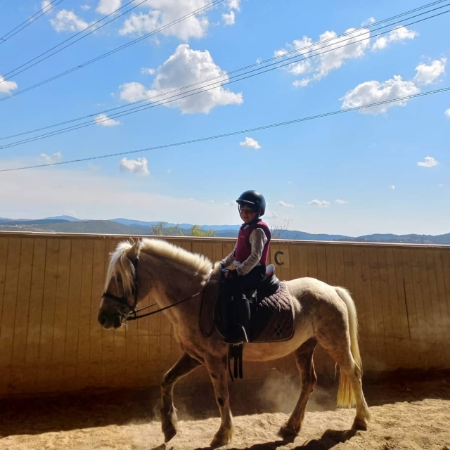  Nas instalações do equestre 