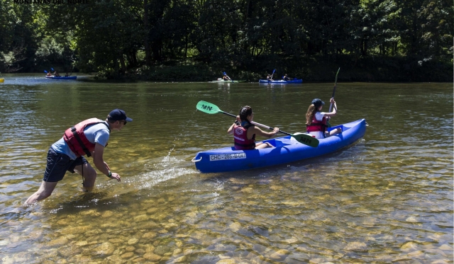  Partenza con la canoa nel Sella 
