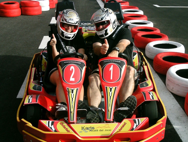 In a prepared two-seater kart