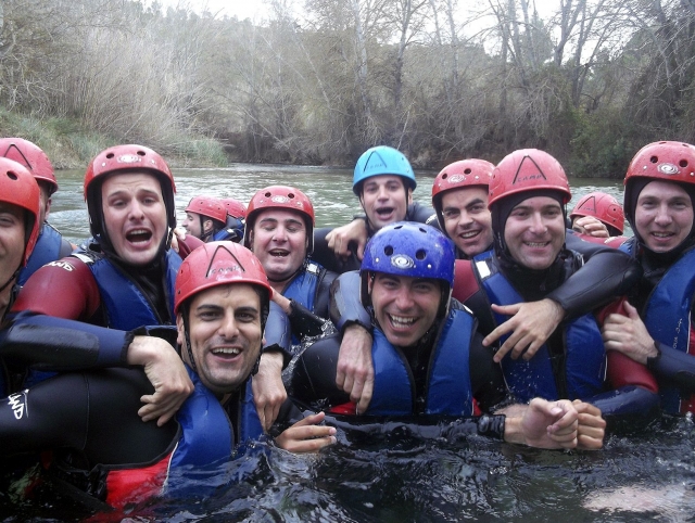  One of the canyoning sessions in Alcalá del Júcar 