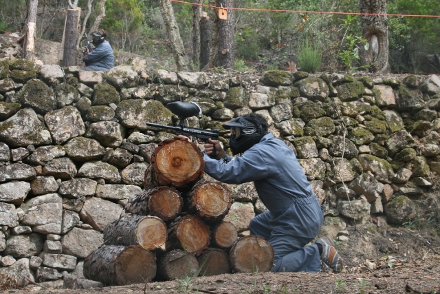 partida de paintball en sant feliu