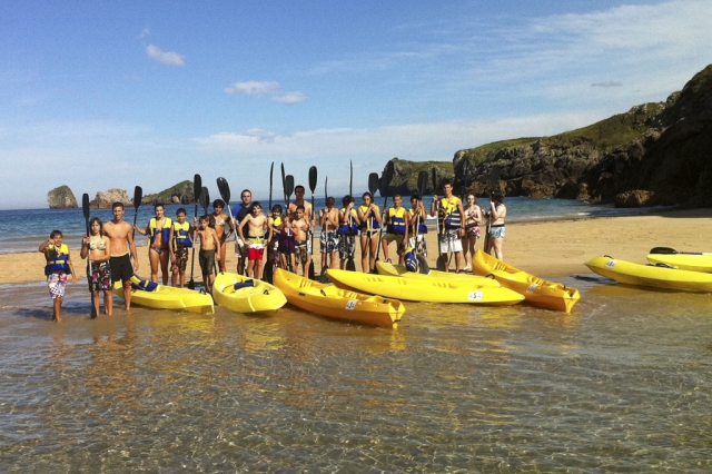 Salida en kayak por Llanes