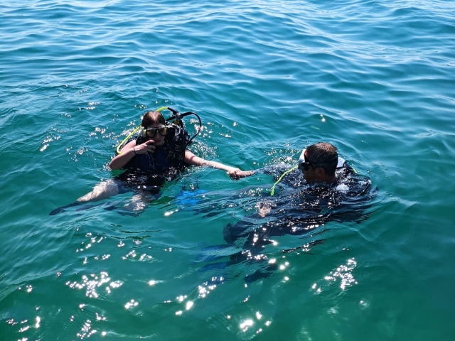 Bautizo de buceo en pareja Port Esportiu Masnou 3h