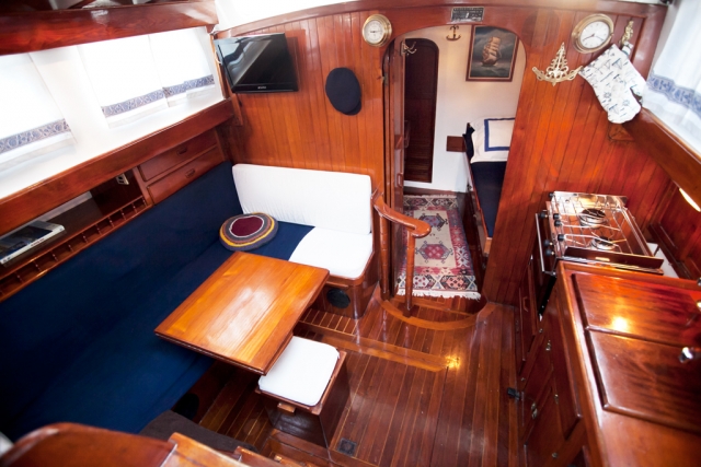  Interior of the boat