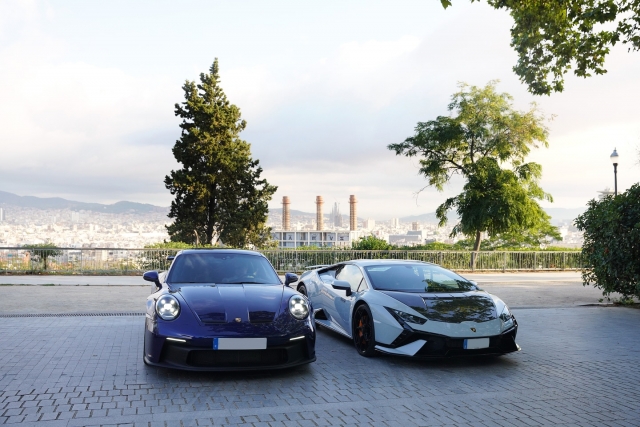 Pilota un Porsche en Montjuïc