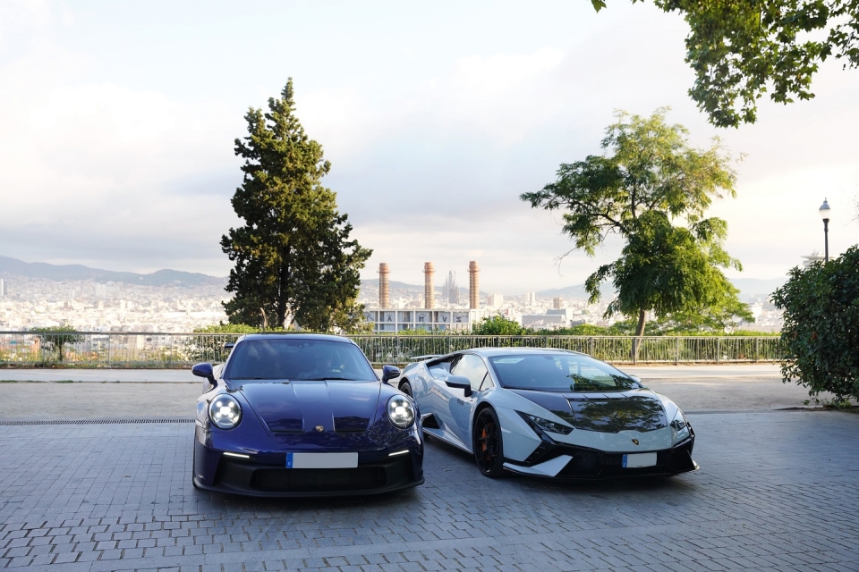 Pilota un Porsche en Montjuïc