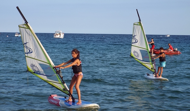  Windsurfing on the coast