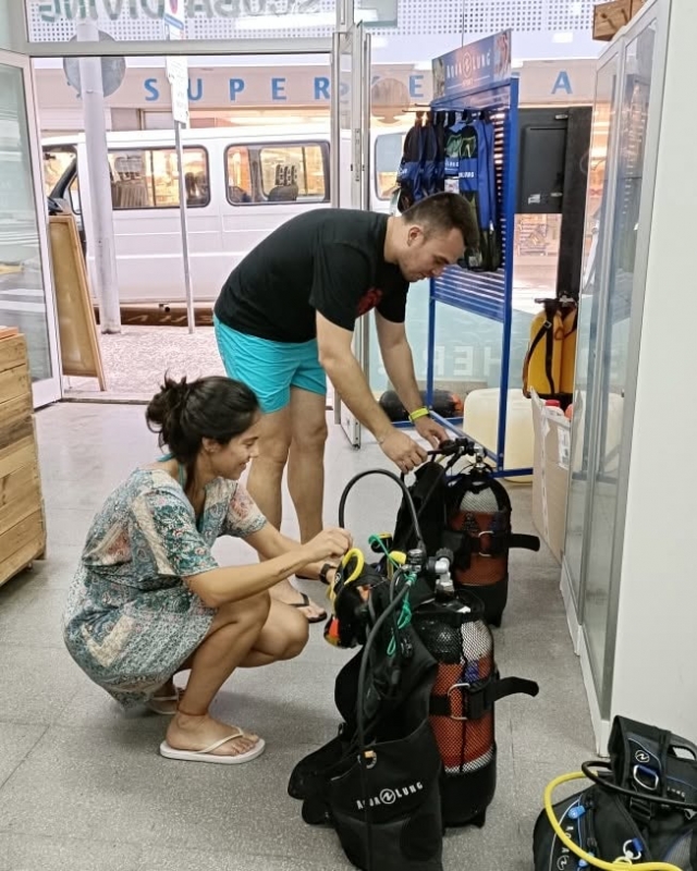 Preparando el equipo
