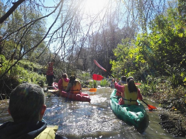  kayak à travers le Guadario