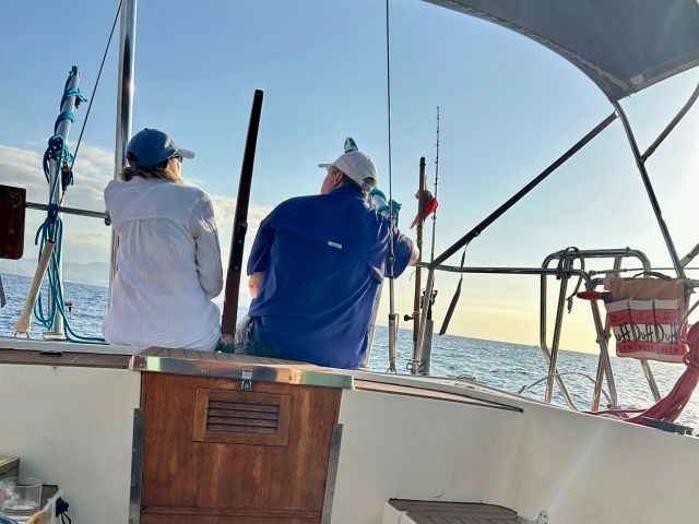  Pendant la promenade en voilier 