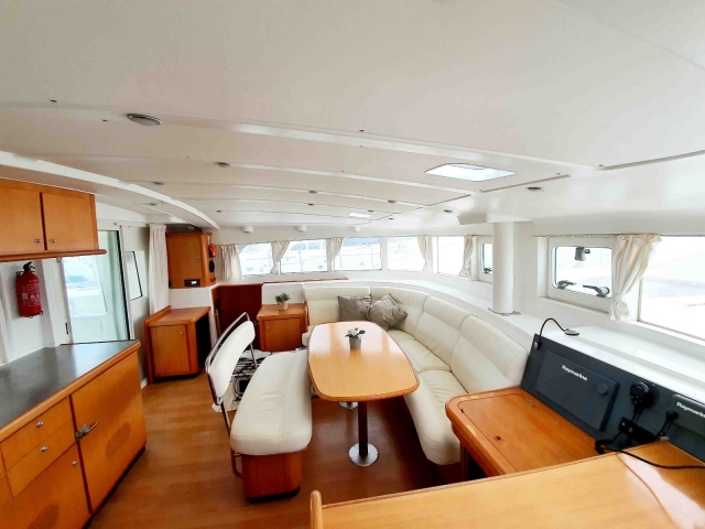 Interior del barco