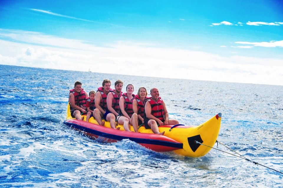 Sesion de banana boat