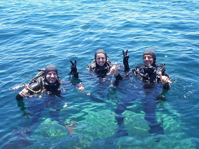 Tras inmersion de buceo Cabo de Palos