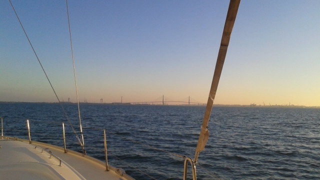  Sunset from the sailboat 