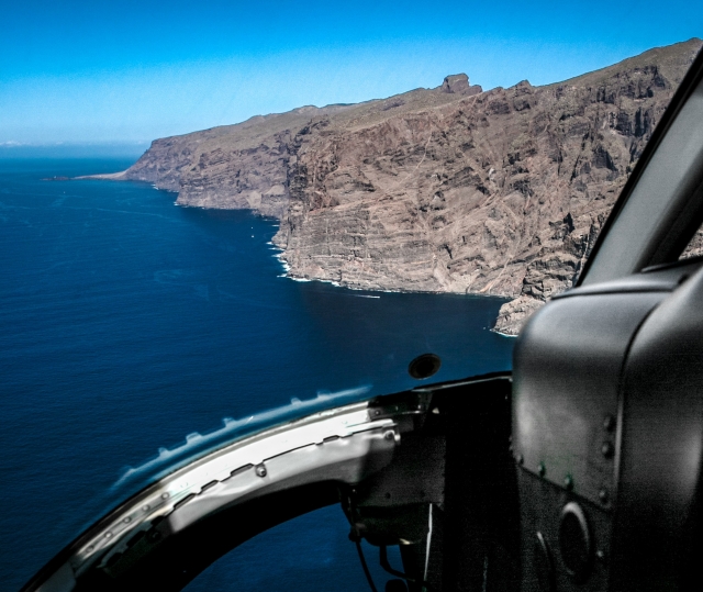 Canarias vista desde el helicóptero