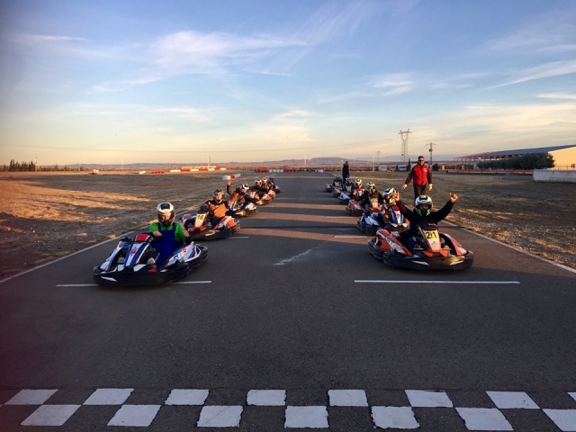  Karting finish line in Zuera 