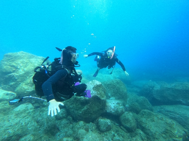 Primer contacto con el buceo