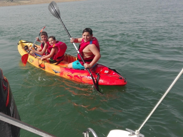 Paddling in Alange 