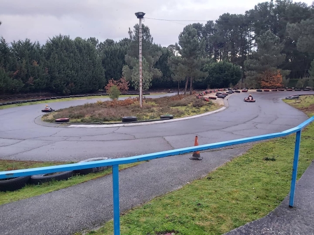 Las curvas del circuito de karting