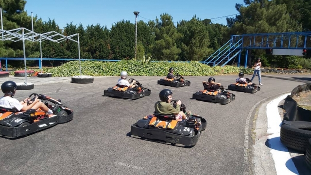  Vor Beginn der Kart-Runde 