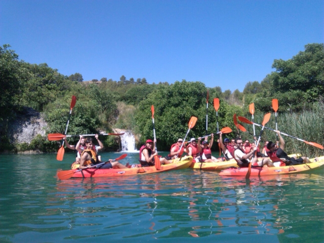  Group of kayaks