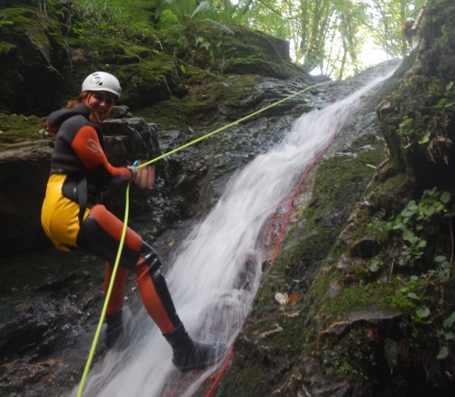  Rappel down the waterfall