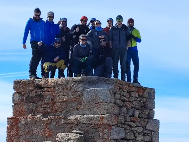 Foto de grupo durante la ruta