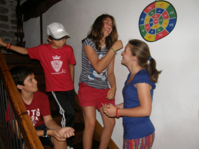 Disfrutando del campamento en Elizondo