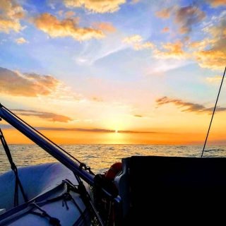 Bootsroute bei Sonnenuntergang und Schnorcheln nach Caló Blanc 90'