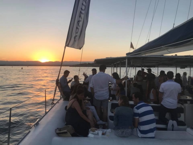 Pasajeros en cubierta