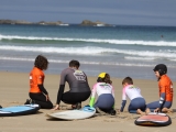 Acampamento de surf em Playa de Pantín, 6 dias