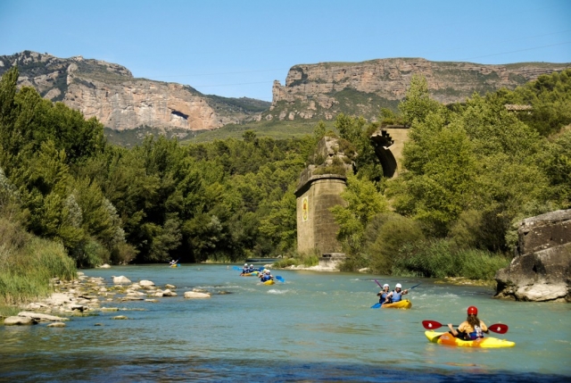 Canoë sur la rivière Gállego 