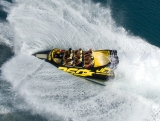 Ruta en Jet Boat 360º en costa de Ibiza