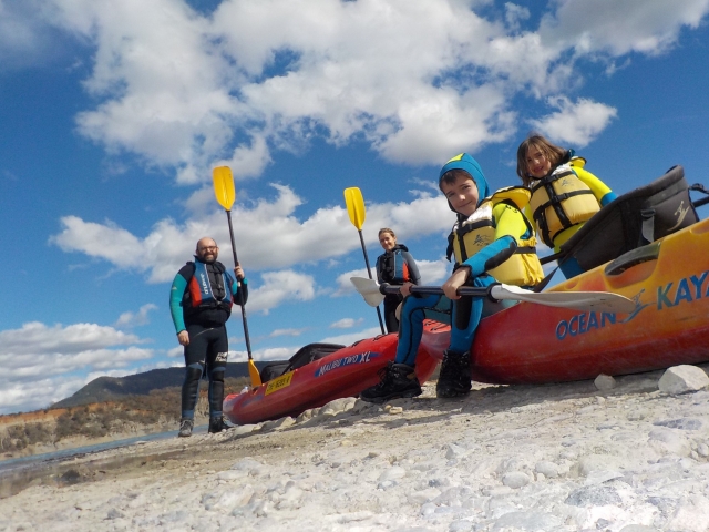 Kayak en familia