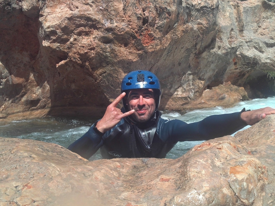 Descenso de barrancos en el Cabriel