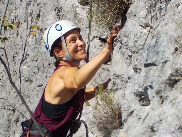 Advanced level climbing in Ordesa