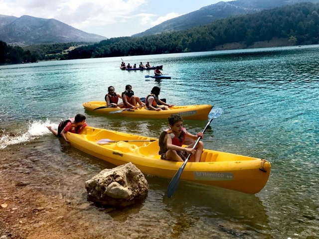 Canoe nel bacino della Bolera 