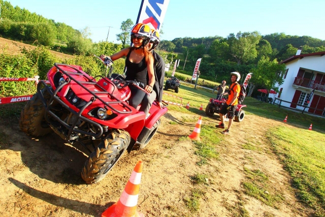 Iniciando la ruta en quad biplaza