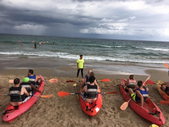  prepared with the kayak 
