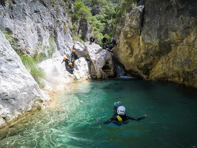  In one of the pools 