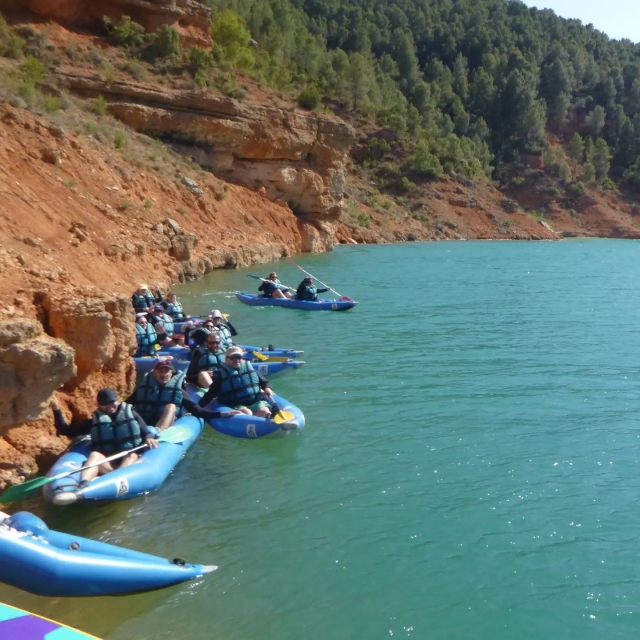  Enjoying the kayak in Venta del Moro 