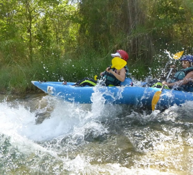 Group of kayaks 