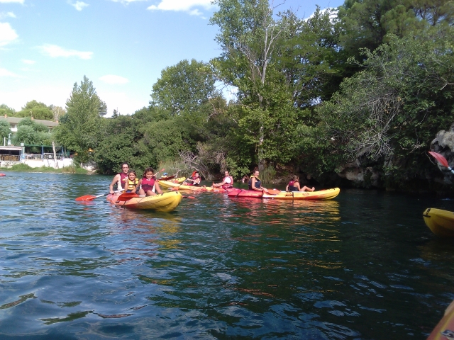  A bordo dei kayak