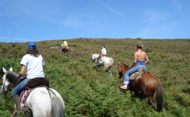Por los descampados, a caballo