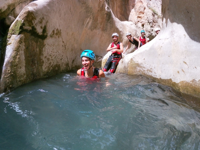  In a natural pool in Alicante 